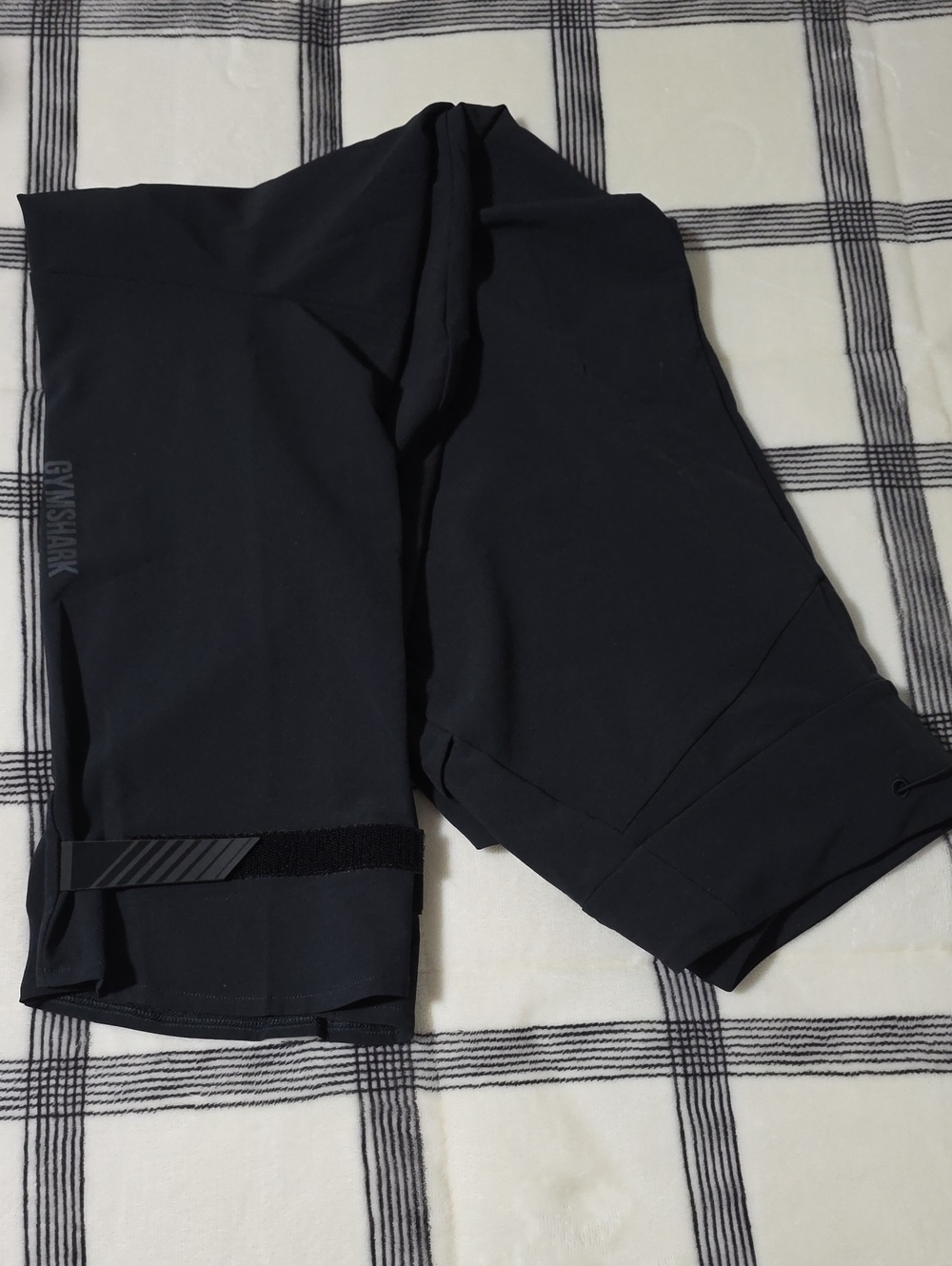 Gymshark Black Slim Joggers with Hem Strap